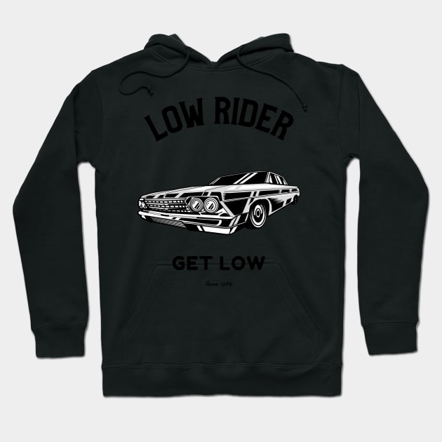 Low Rider Vintage Car Hoodie by vukojev-alex